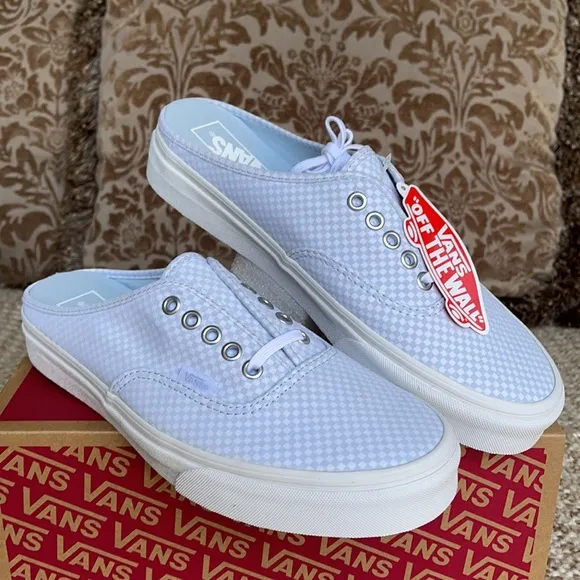 Vans Authentic Mule Pastel Checkerboard Miisty BLM