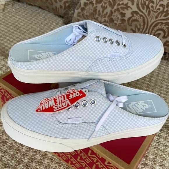 Vans Authentic Mule Pastel Checkerboard Miisty BLM