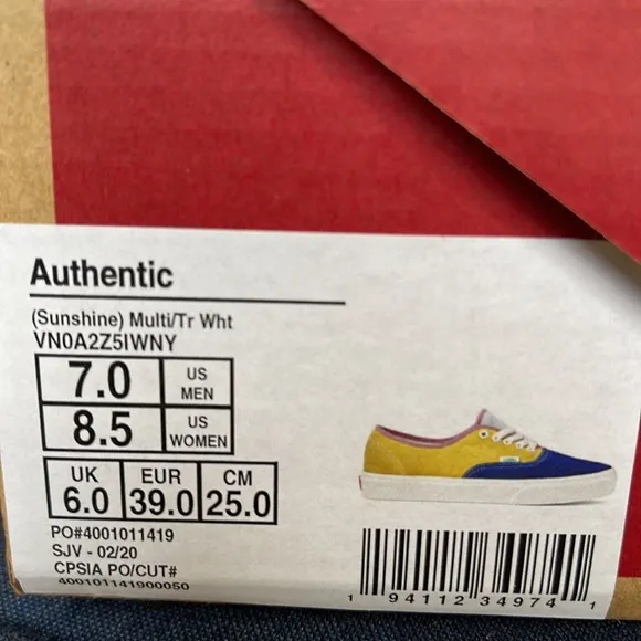 Vans Authentic Sunshine Multi/True White WMNS