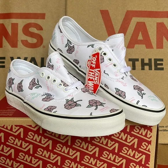 Vans Authentic (Thank You Floral) True White/Trwht sneakers Men’s