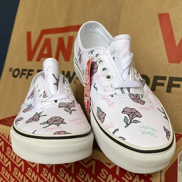 Vans Authentic (Thank You Floral) True White/Trwht sneakers Men’s