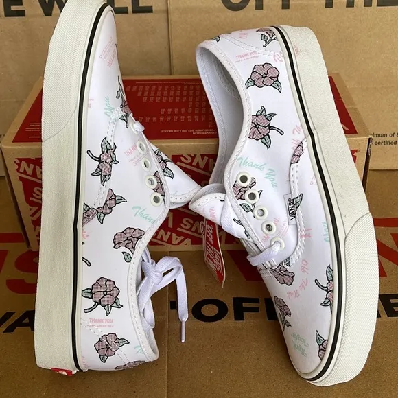 Vans Authentic (Thank You Floral) True White/Trwht sneakers Men’s