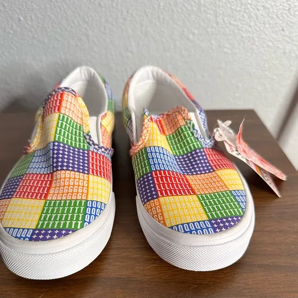 Vans colorful kids slip on shoes.  Kids size 3. NWT