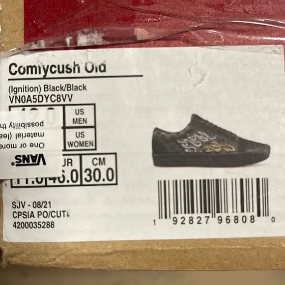 Vans Comfycush Ignition Black/Black Men’s sneakers - athletic shoes