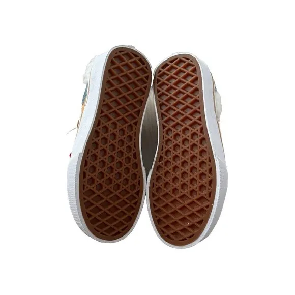 Vans Kids Patchwork Sherpa Corduroy Slip-On Shoes ( 12 )