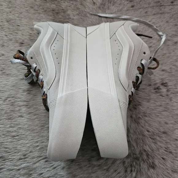 Vans Knu Stack Women's Platform Shoes Vintage Suede in Marshmallow NEW