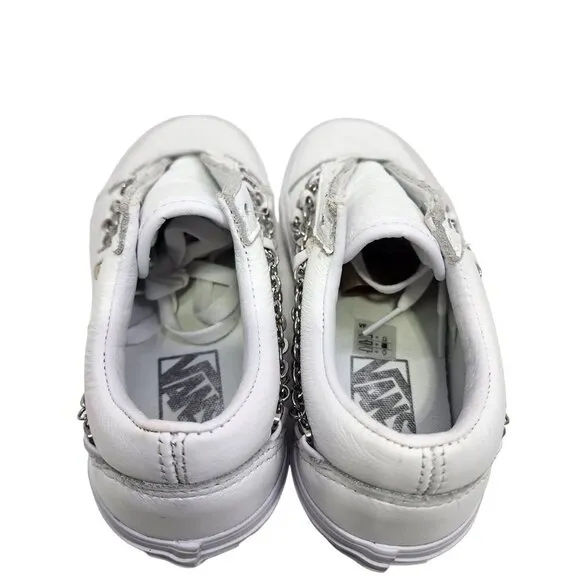 Vans Old Skool Platform Shoes Low Top Chains Women's Size 5‎