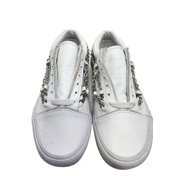 Vans Old Skool Platform Shoes Low Top Chains Women's Size 5‎