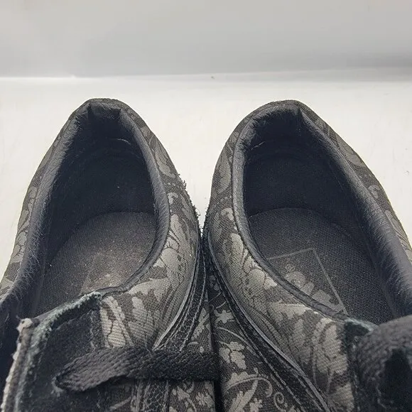 Vans Old Skool Skull Tapestry Mens 10 Black Raven Skate Shoes Casual Athletic
