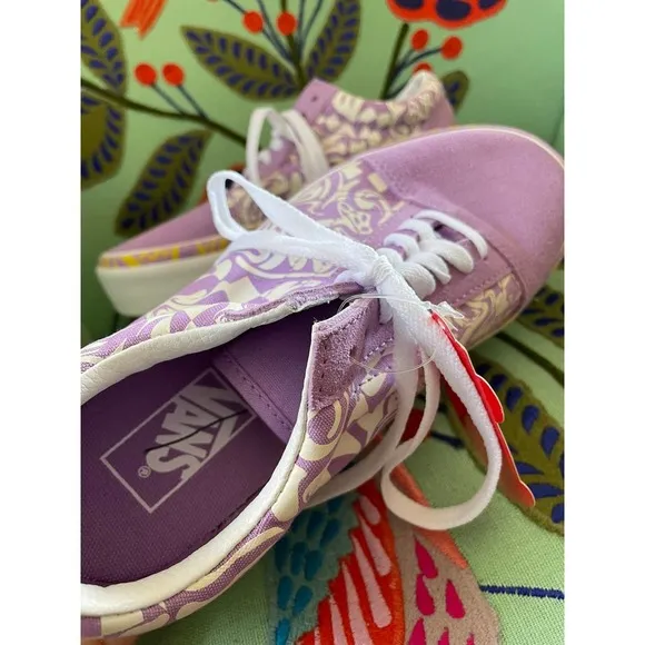 VANS Old Skool Stacked Platform Sneakers Lilac Purple NEW
