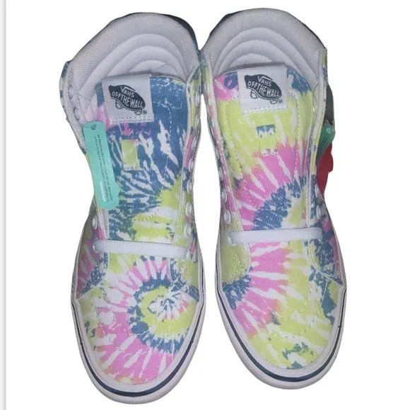 Vans Sk8 Hi High-top Comfy Cush Tie Dye Orchid Sneakers Women’s Size 6