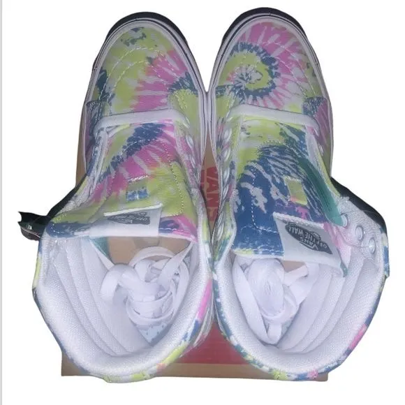Vans Sk8 Hi High-top Comfy Cush Tie Dye Orchid Sneakers Women’s Size 6