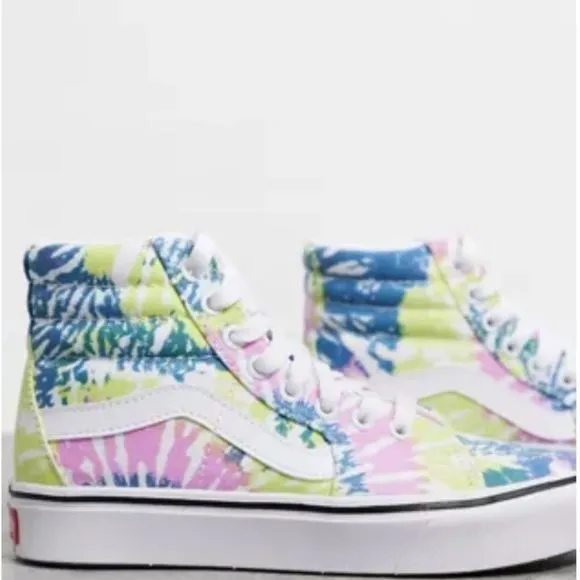 Vans Sk8 Hi High-top Comfy Cush Tie Dye Orchid Sneakers Women’s Size 6