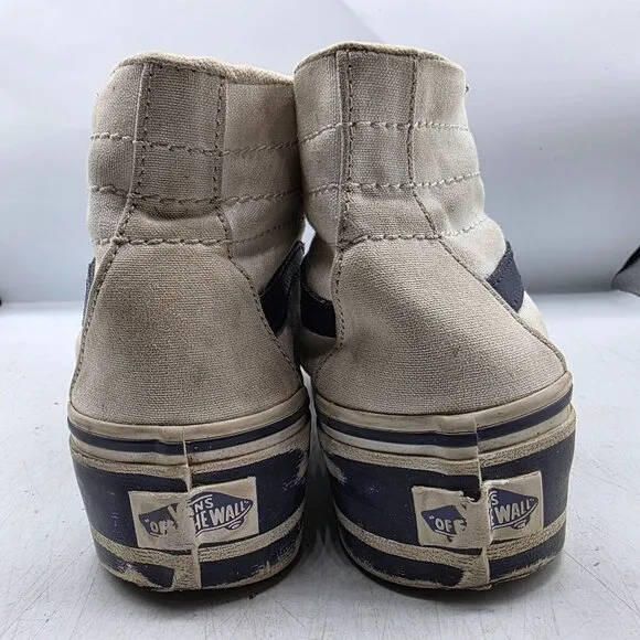 Vans SK8 Hi Tapered Womens Size 5 Stackform Navy True White Platform Shoes