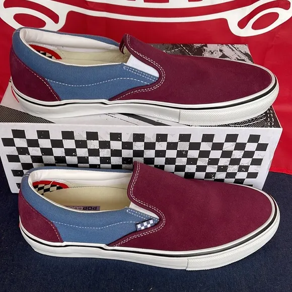 Vans Skate Slip-OnMoonlight Blue/Mauve WineVNOA5FCAAPOMen’s sneakers