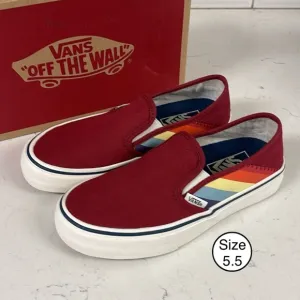 Vans Slip-On SF Rad Rainbow Unisex Men’s 4 - Women’s 5.5 Worn 4-5 Times