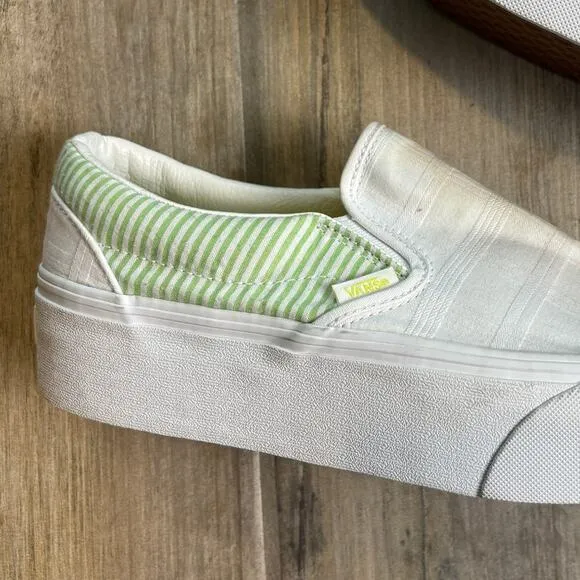 Vans Unisex Summer Classic Slip On Stackform Sneakers Shoes Women 11 Men 9.5