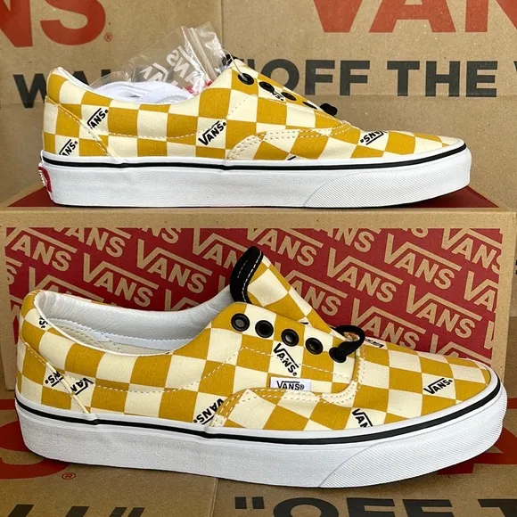 Vans WMNS Era Big Check Yolk Yellow/True White Sneakers