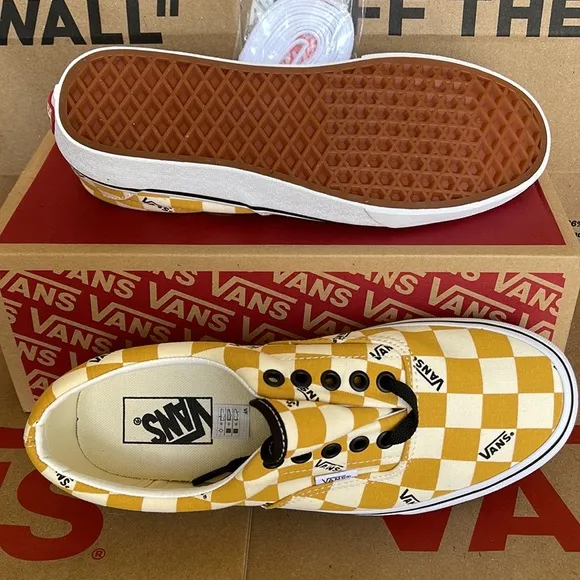 Vans WMNS Era Big Check Yolk Yellow/True White Sneakers
