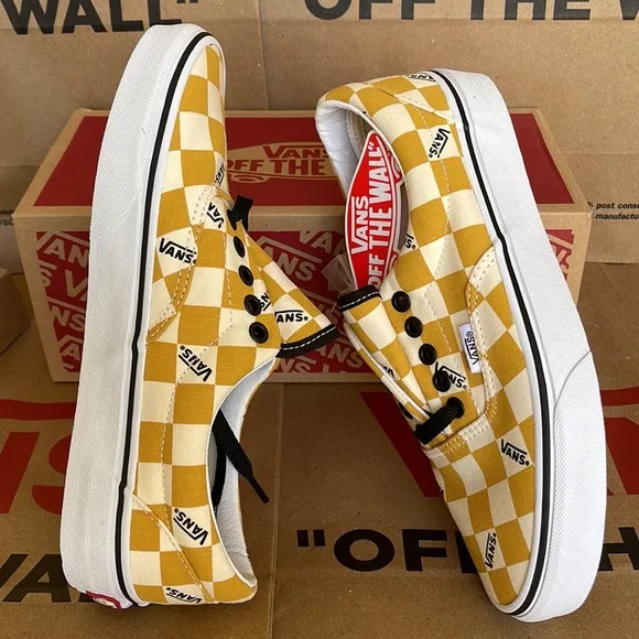 Vans WMNS Era Big Check Yolk Yellow/True White Sneakers