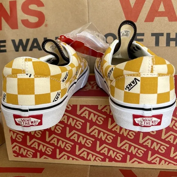 Vans WMNS Era Big Check Yolk Yellow/True White Sneakers