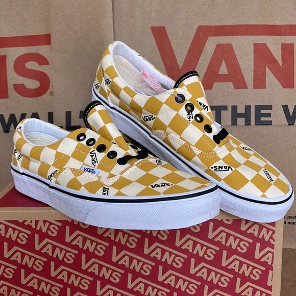 Vans WMNS Era Big Check Yolk Yellow/True White Sneakers
