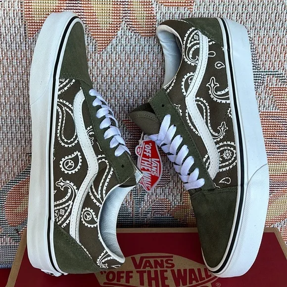 Vans WMNS Old Skool(Peace Paisley) Grape Leaf VN0A5KRFBOF sneakers