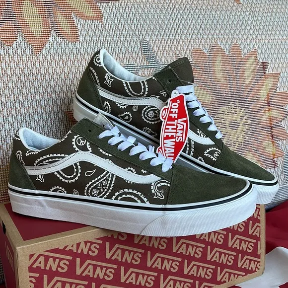 Vans WMNS Old Skool(Peace Paisley) Grape Leaf VN0A5KRFBOF sneakers