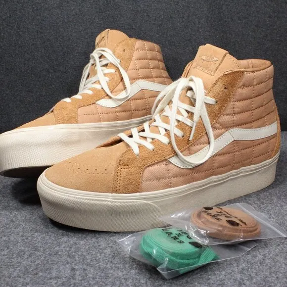 VANS X JOE FRESH GOODS SK8 HI Reissue JFG Camel Platform Shoes Mens Size 12