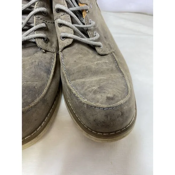 Varese Men’s Grey Sydney Lace-Up Leather Dessert Style Chukka Boot Mens Sz 9