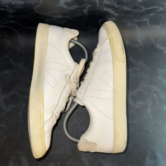 VEJA Esplar White Leather Lace Up Casual Sneakers Shoes Women’s Size 7