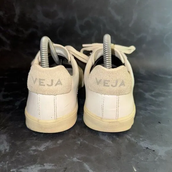 VEJA Esplar White Leather Lace Up Casual Sneakers Shoes Women’s Size 7