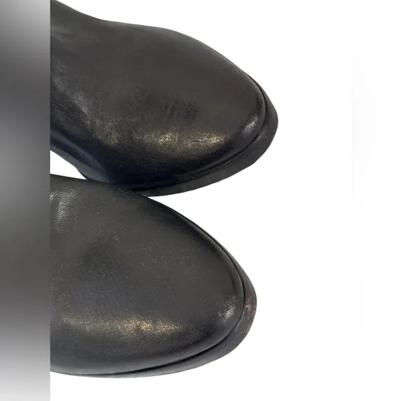 Vero Cuoio Women's Tall Black Leather Boots Size 8.5