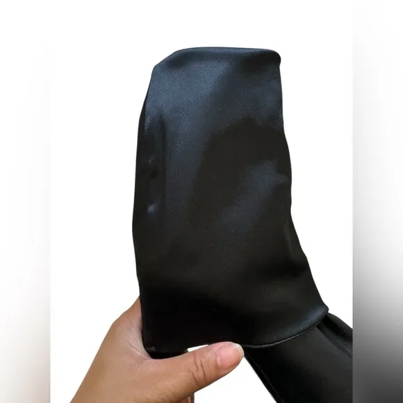 Vero Cuoio Women's Tall Black Leather Boots Size 8.5