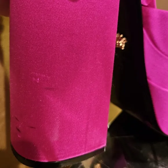 Versace Hot Pink Platform Heeld