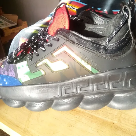 Versace Multicolor Athletic Shoes