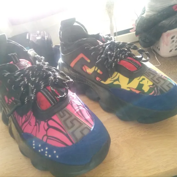 Versace Multicolor Athletic Shoes