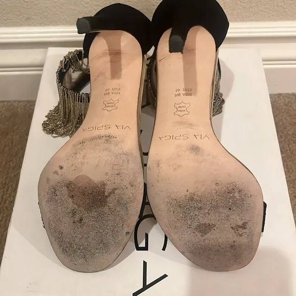 Via Spiga gold chain sandals 9M