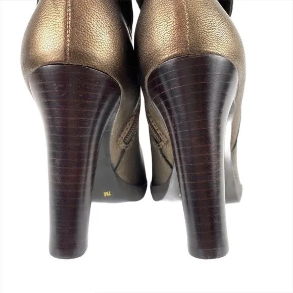 Via Spiga ‘Hanna' bronze tall leather boots 7