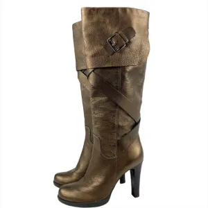Via Spiga ‘Hanna' bronze tall leather boots 7