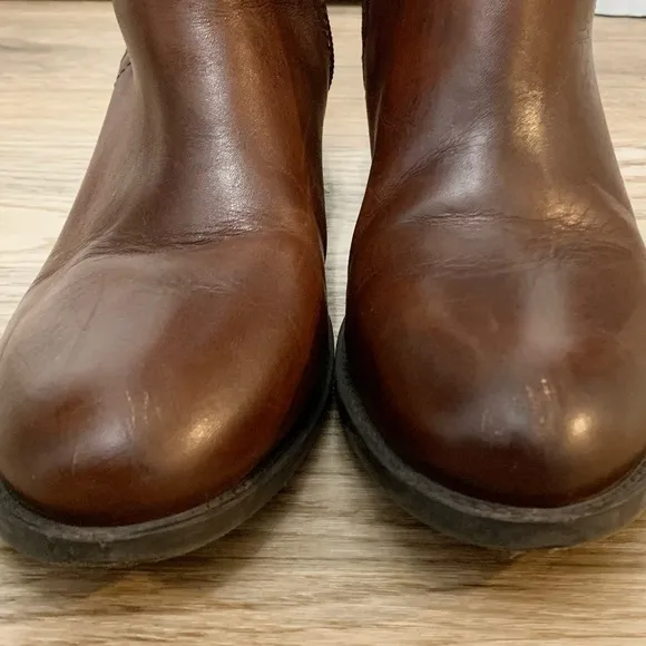 Vince Camuto Bendra Cognac Over the Knee Leather Riding Boots 6.5M