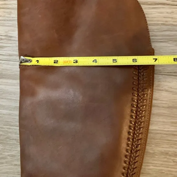 Vince Camuto Bendra Cognac Over the Knee Leather Riding Boots 6.5M