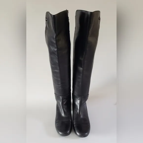 Vince Camuto Karita Women's Black Leather Tall Boot Size 7 M