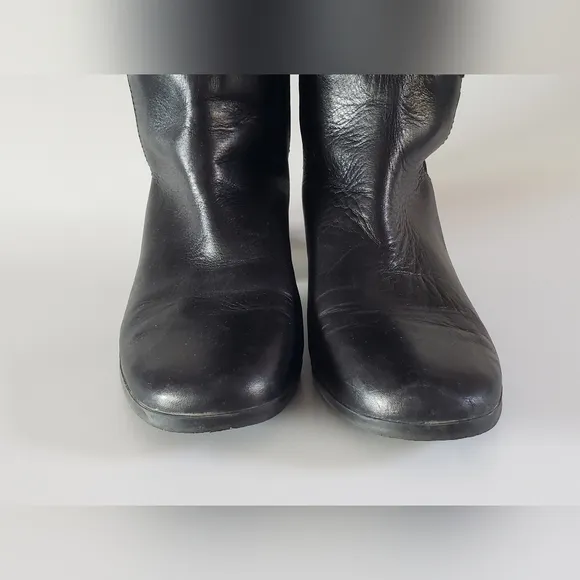 Vince Camuto Karita Women's Black Leather Tall Boot Size 7 M