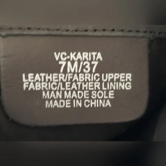 Vince Camuto Karita Women's Black Leather Tall Boot Size 7 M