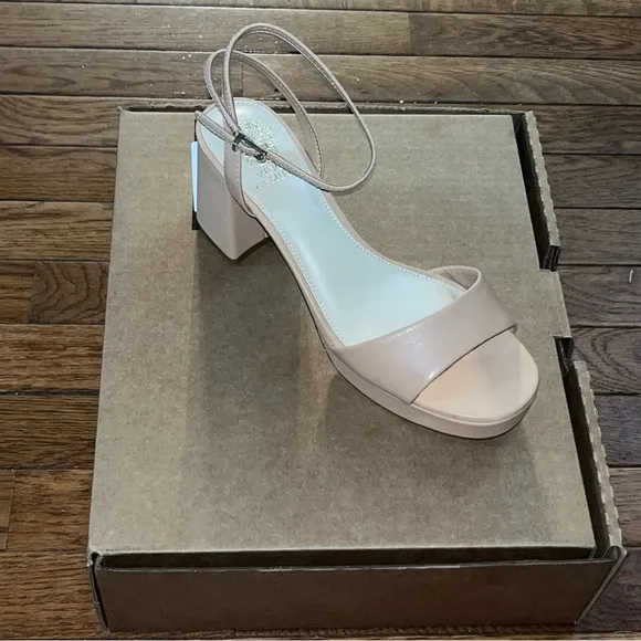 Vince Camuto Pendreya Platform Sandals Sandstone Tan Women’s Size 8.5 READ