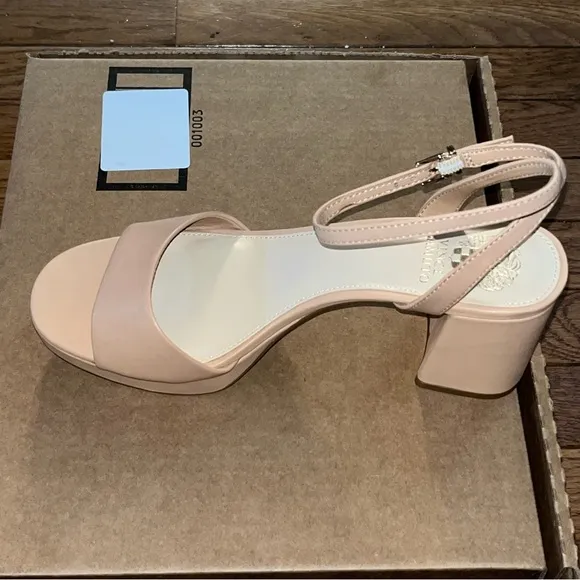 Vince Camuto Pendreya Platform Sandals Sandstone Tan Women’s Size 8.5 READ