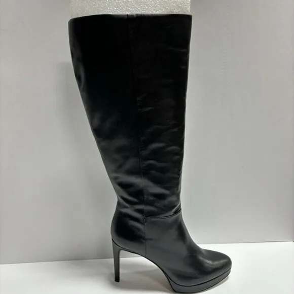 Vince Camuto Women’s Valeria 2, Tall Black Boots, Size 8 M, Wide Calf