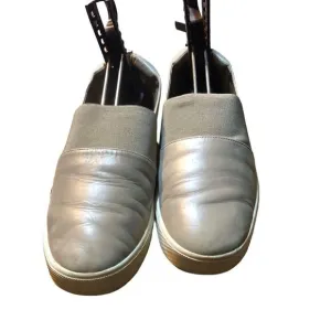 VINCE Corbin Taupe/Gray Leather Slip On Sneakers Women Size US 7 Shoes