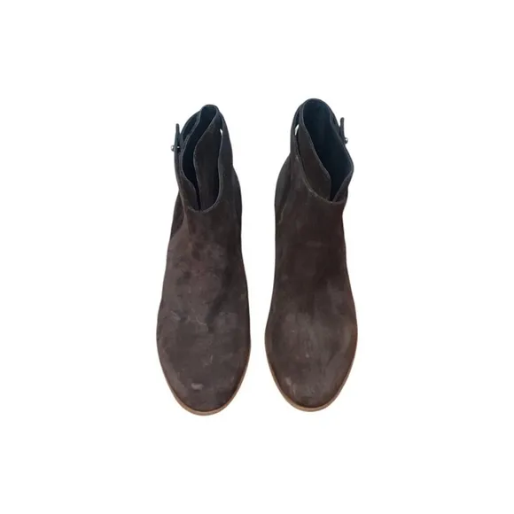VINCE Harriet Limestone Suede Ankle Boots SIZE 7.5